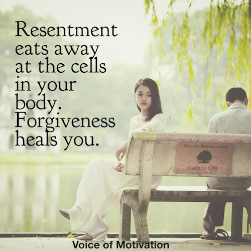 Inspiring quote about forgiveness and resentment voice of motivation dr greg kushnick